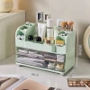 Household cosmetics storage box, desktop dressing table, compartment-organized makeup box, skin care products, lipstick, dust-proof storage rack Item Picture